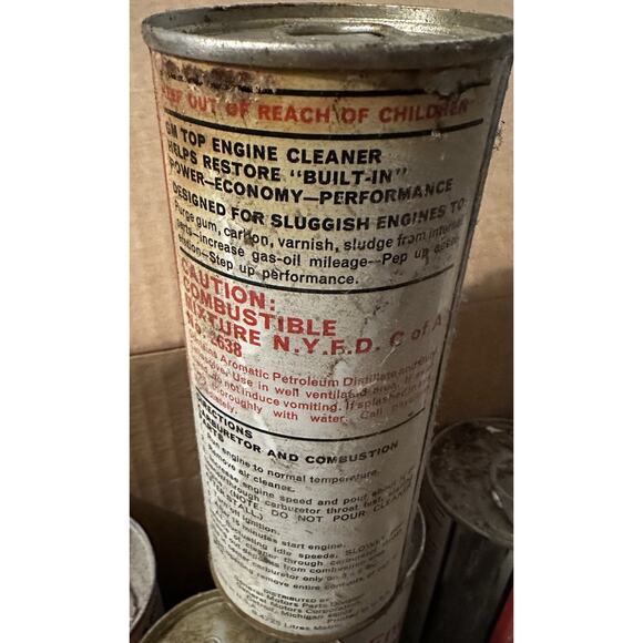 GM Top Engine Cleaner #1050002 Can Full Vintage Pre-Goodwrench - Picture 2 of 2